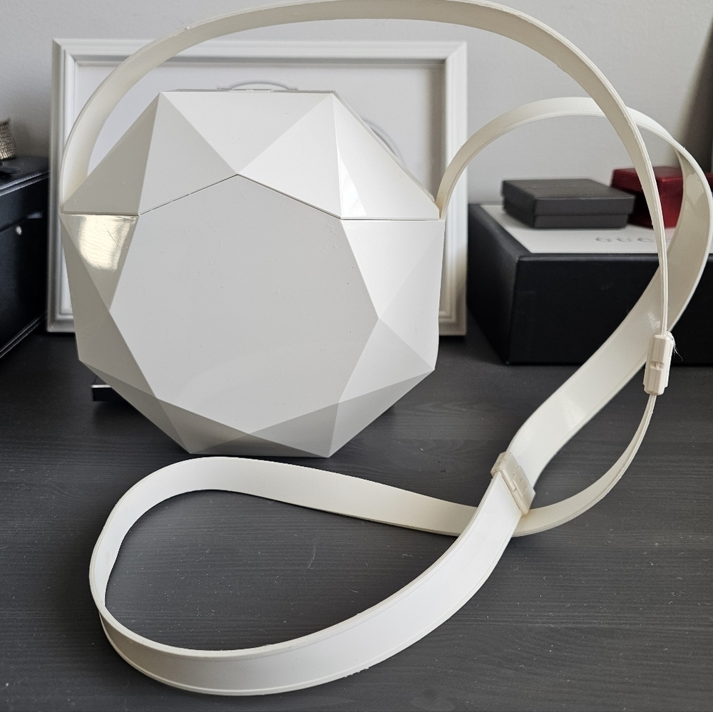 Thierry Mugler 80's White Vintage Plastic Shoulder Bag